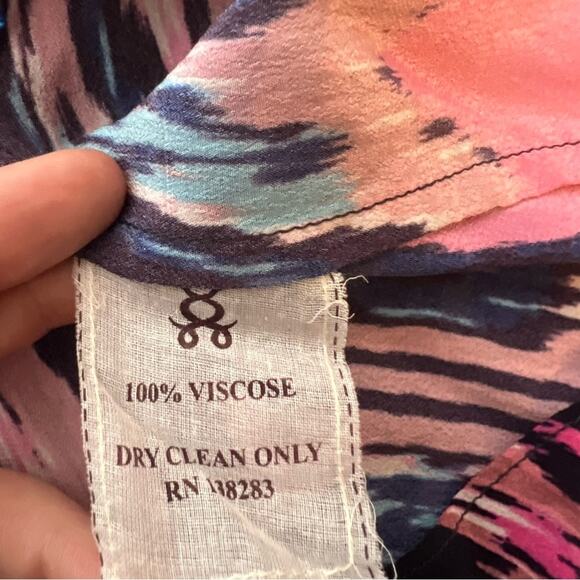 Figue Fabiana nomadic ikat pink tank top sz L - Picture 5 of 8